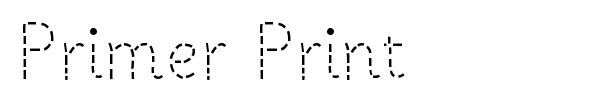 Primer Print font preview